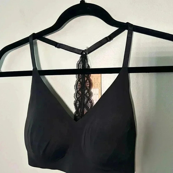 NWT True & Co Womens  True Body Triangle Lace Racerback Bra S - Picture 3 of 6